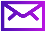 Email icon with purple to violet overlay