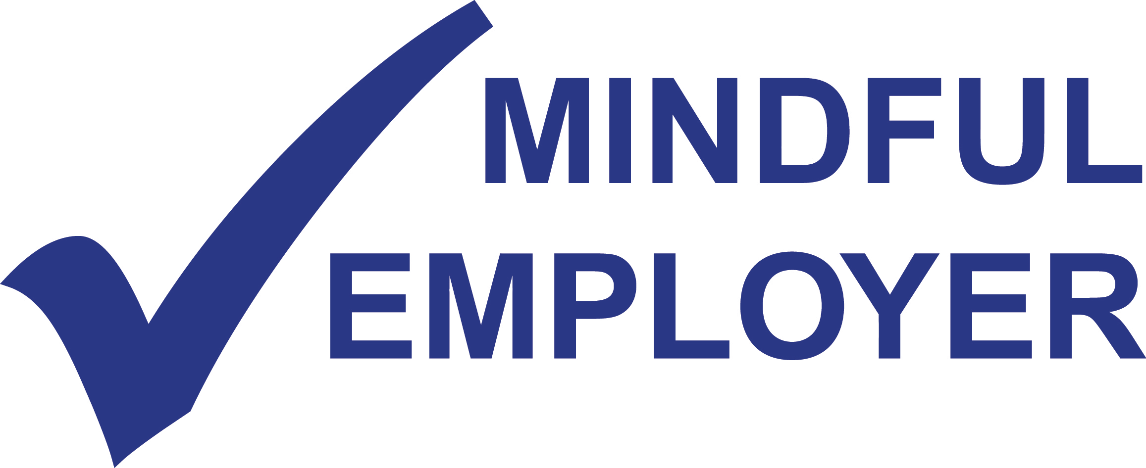 A tick next to text mindful employer