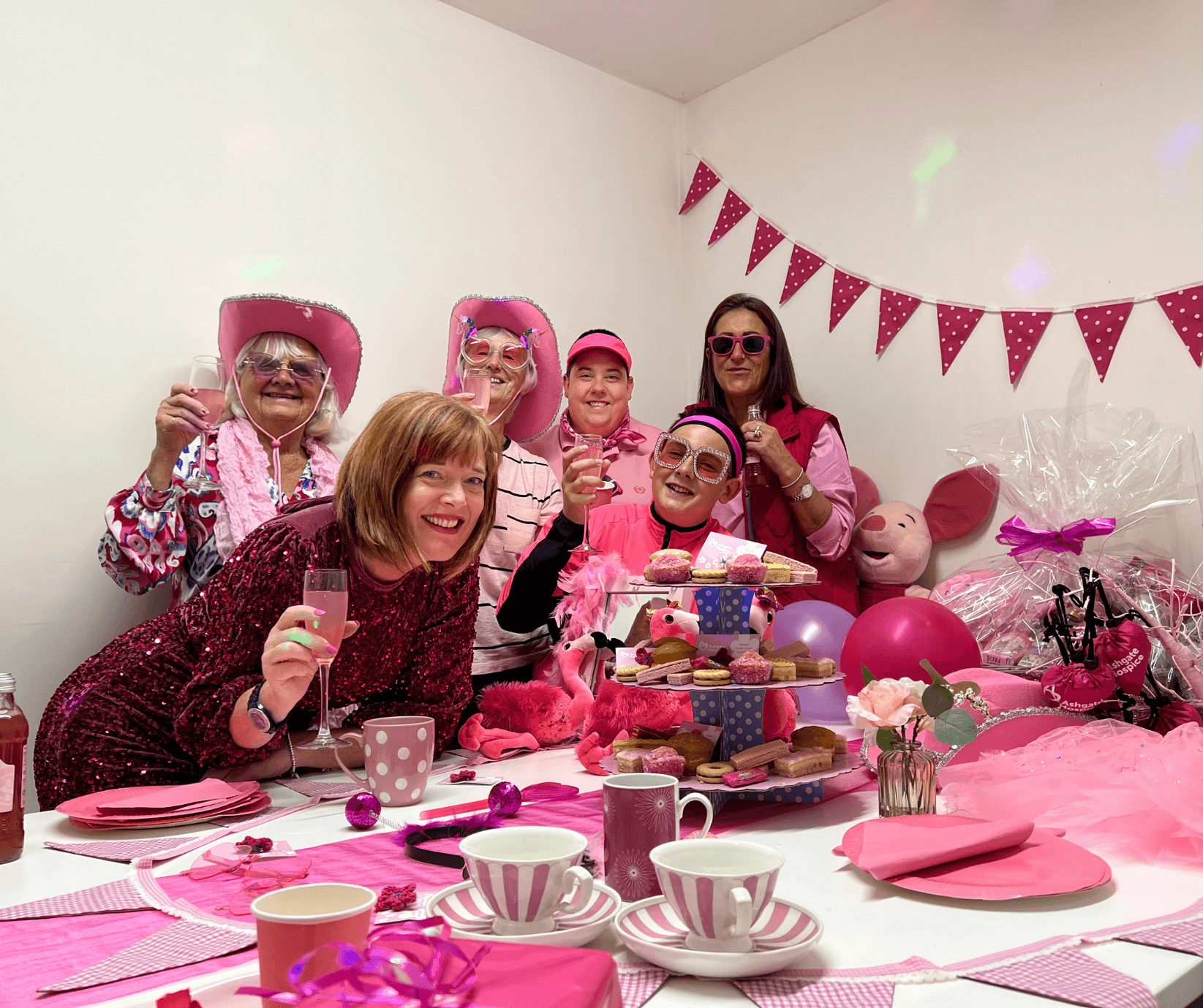 Go Pink party for Ashgate Hospice