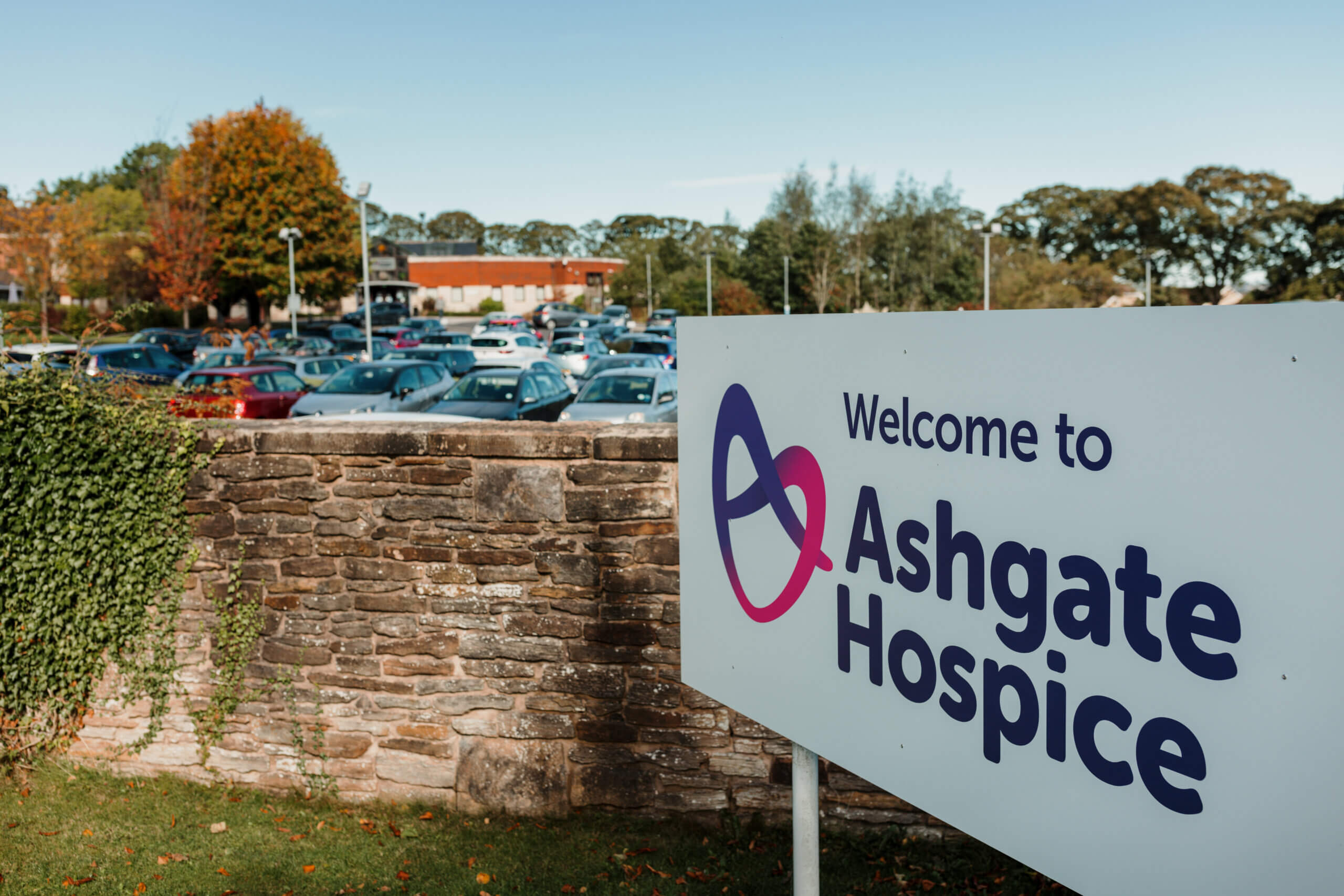 Ashgate Hospice sign outside the building