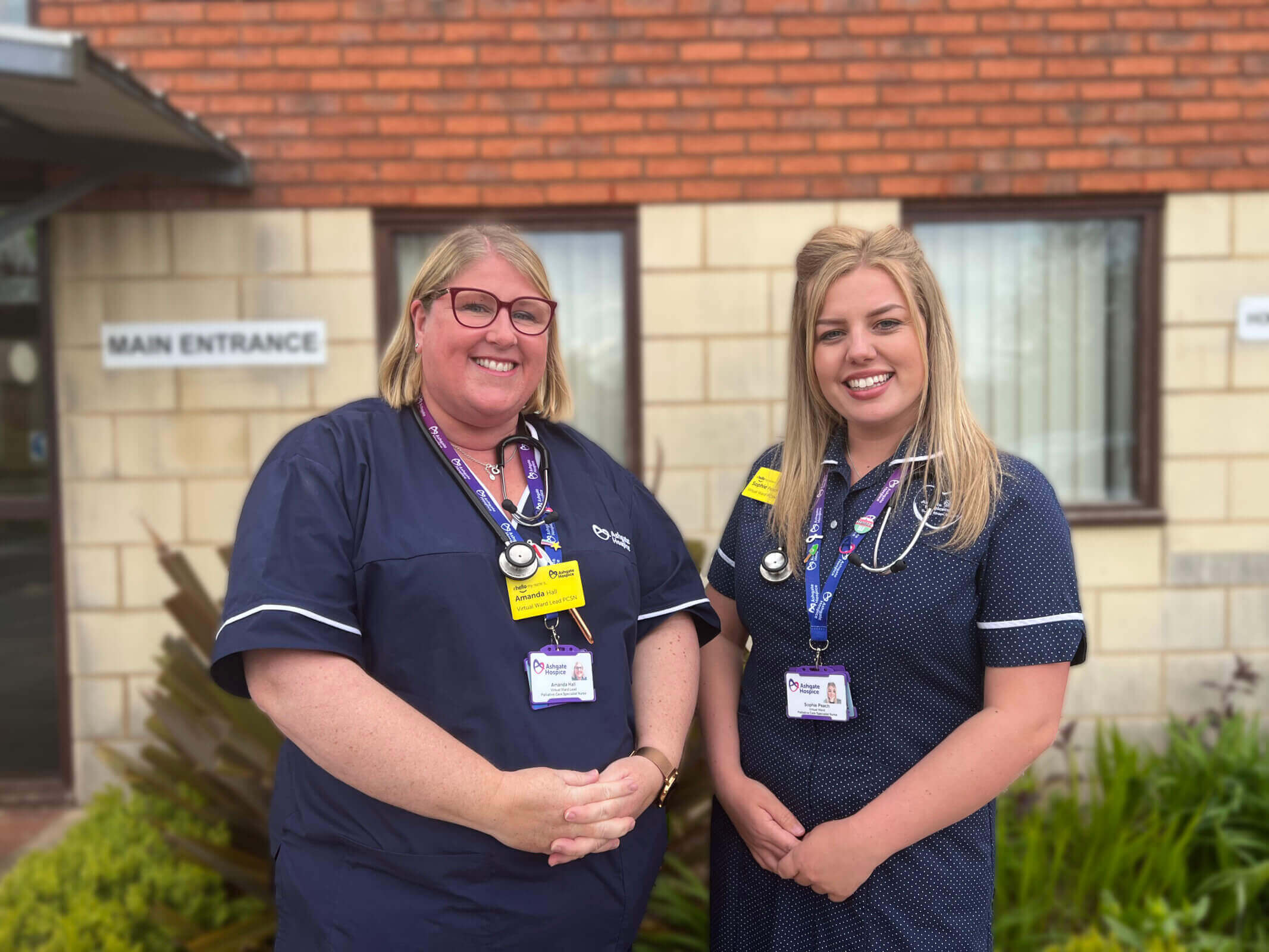 Nurses Amanda Hall and Sophie Dudley