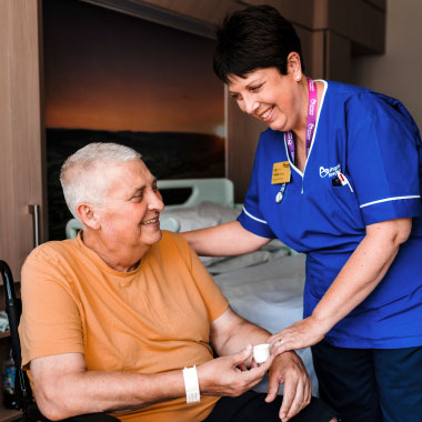 Nurse with a patient