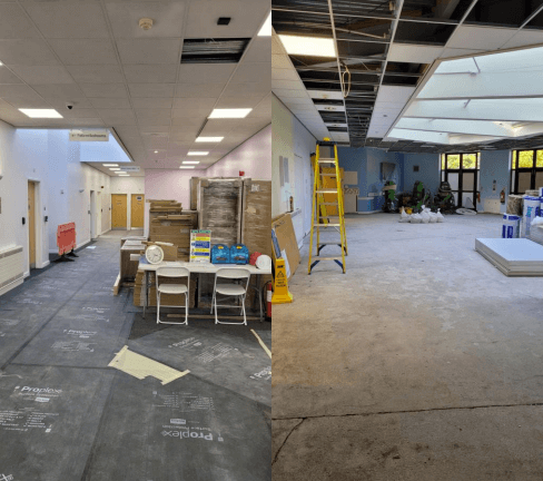 Refurbishment progress photo