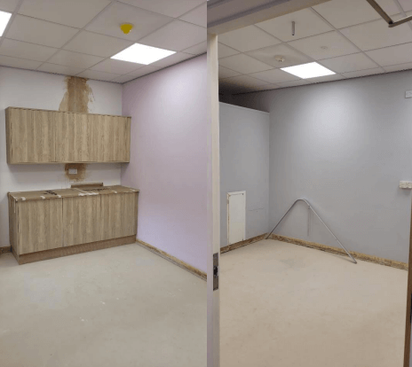 Refurbishment progress photo