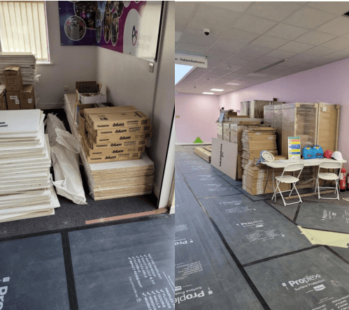 Refurbishment progress photo