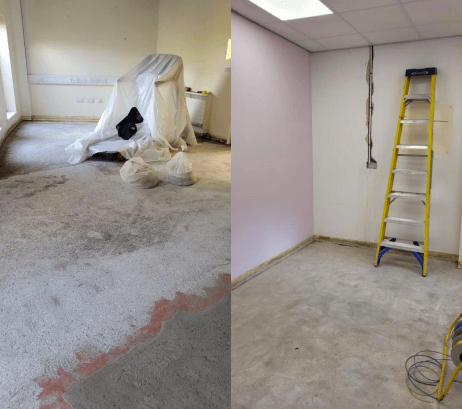 Refurbishment progress photo