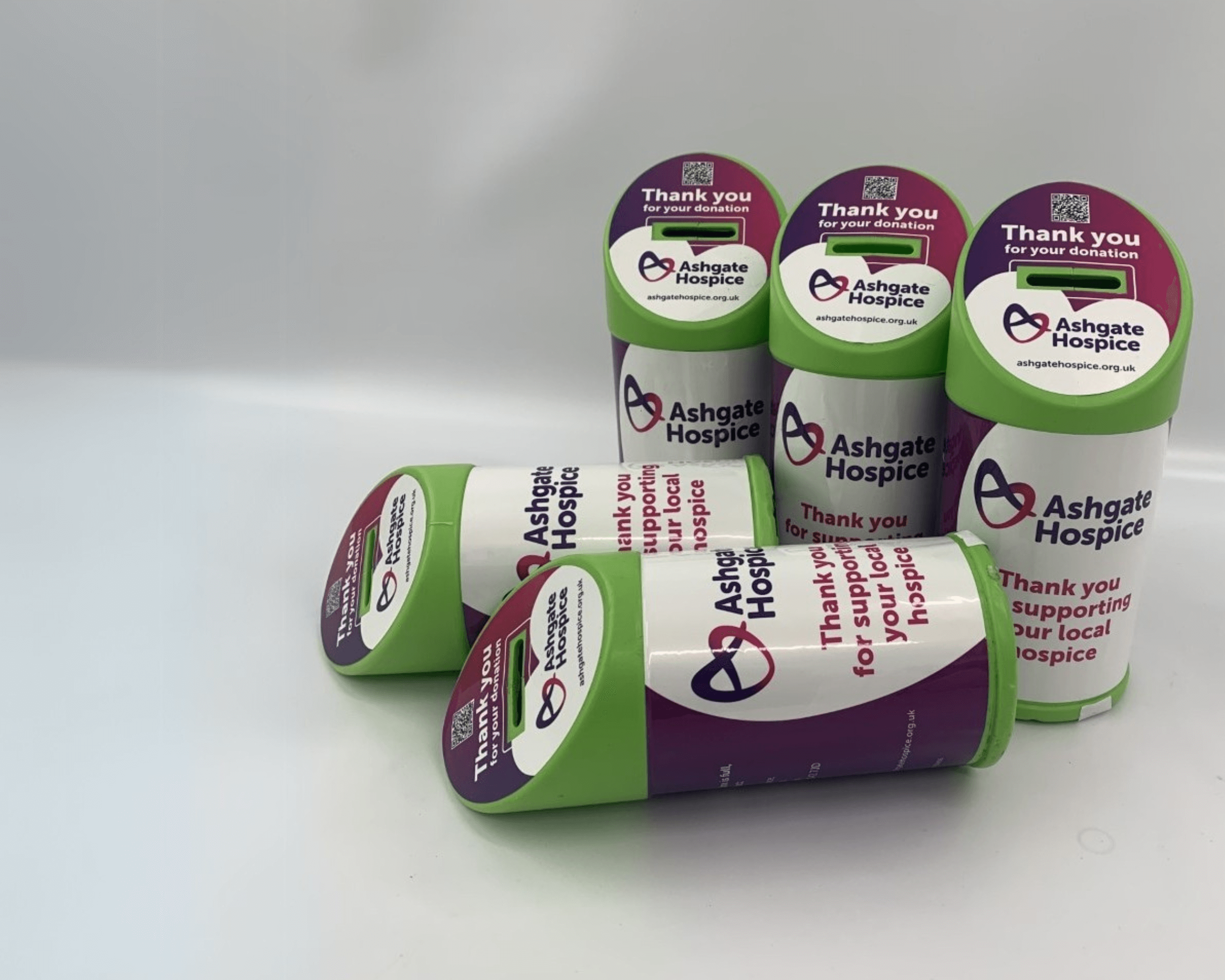 Ashgate Hospice collection tins
