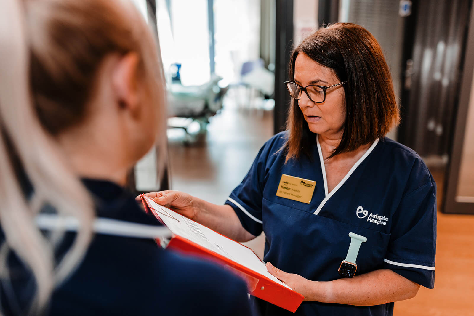Nurses on Ashgate Hospice's Inpatient Unit