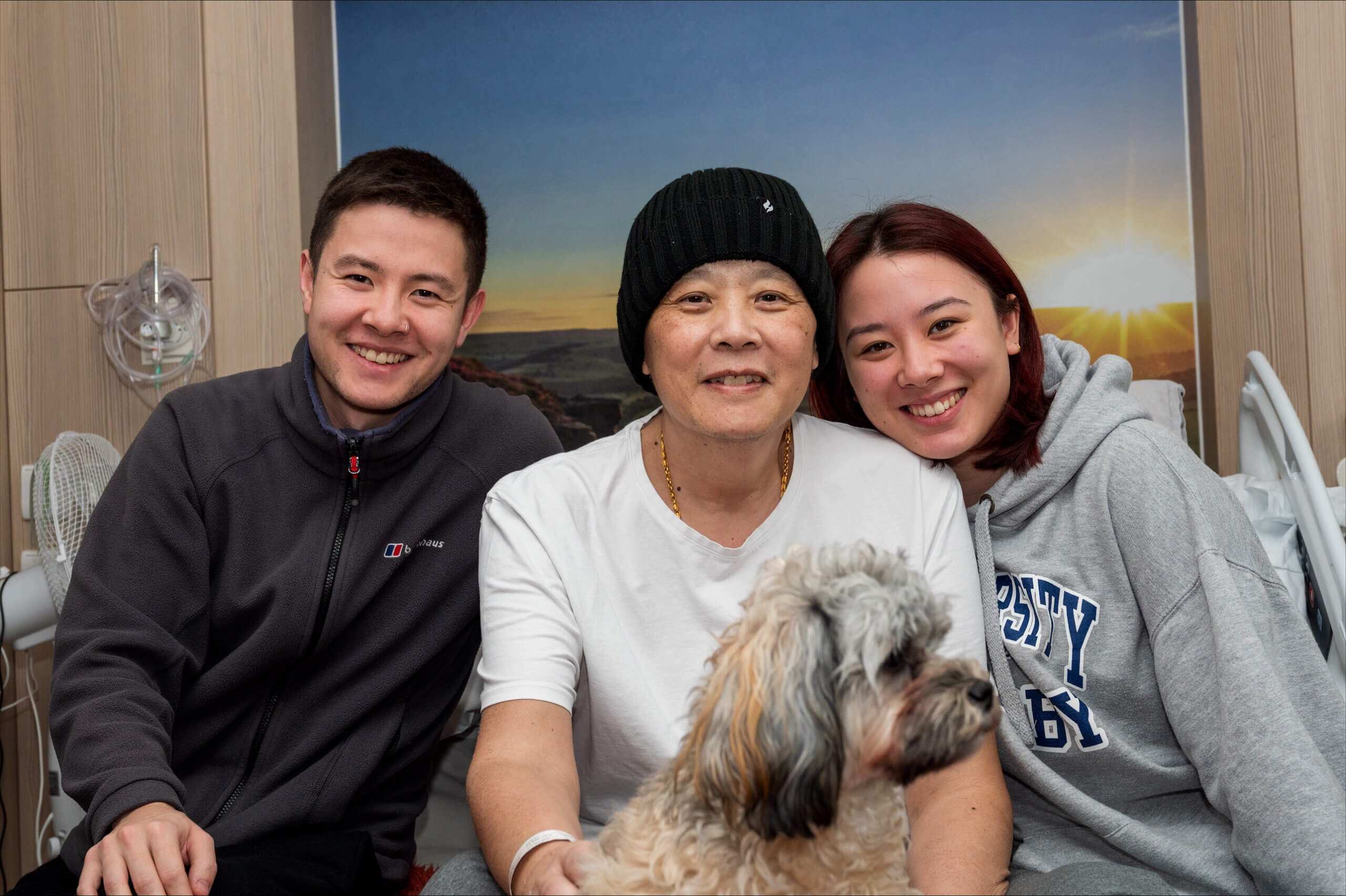 Lung Li, Bethany and her older brother Jake at Ashgate Hospice